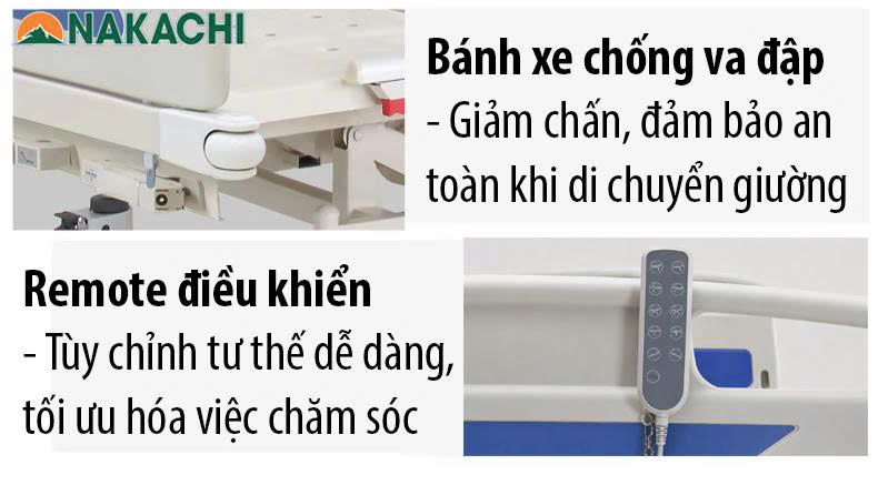 điều khiển cầm tay n&acirc;ng hạ giường
